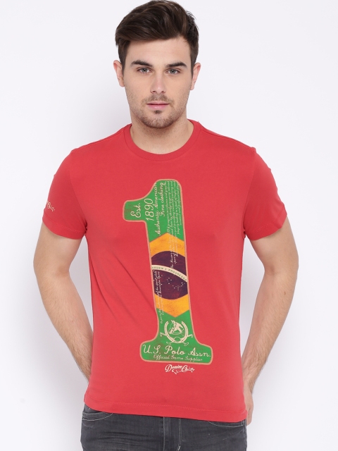 

U.S. Polo Assn. Denim Co. Red Printed T-shirt
