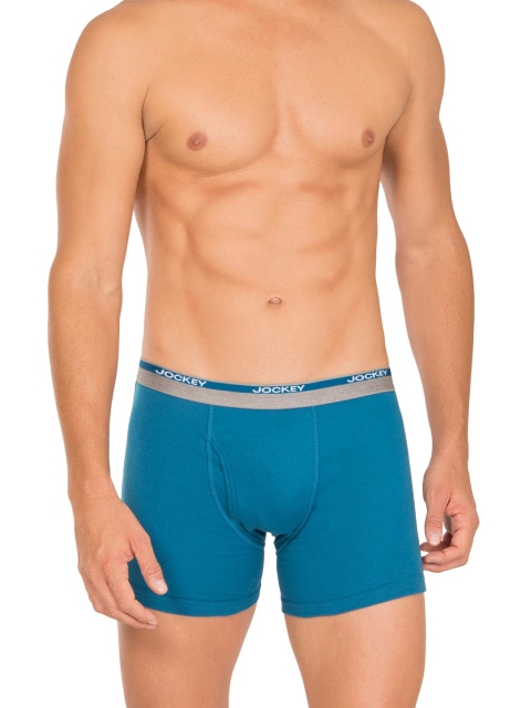 

Jockey Men Blue Solid Trunks 8009-0105