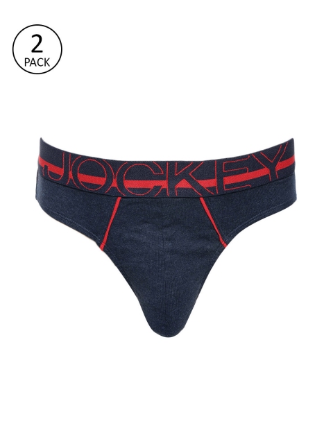 

Jockey Men Navy Blue Pack of 2 Solid Basic Briefs US17-0205