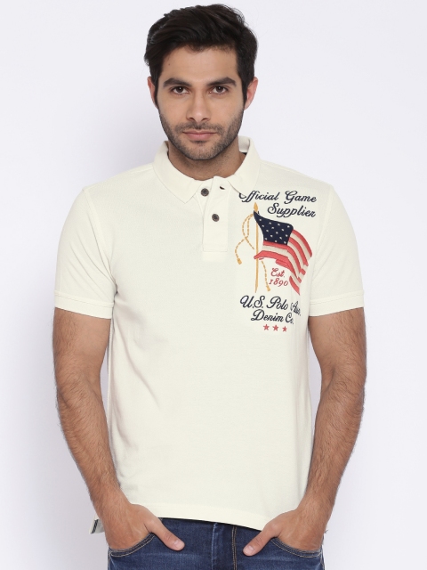 

U.S. Polo Assn. Denim Co. Off-White Polo T-shirt