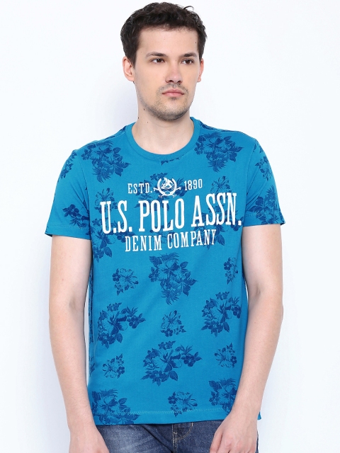 

U.S. Polo Assn. Denim Co. Blue Floral Print T-shirt