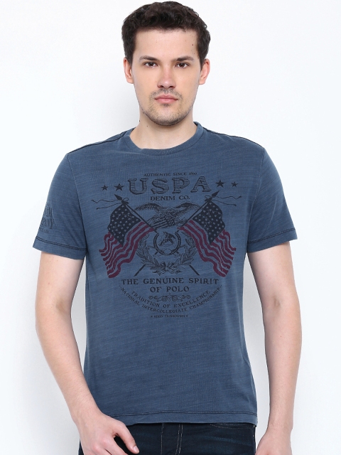 

U.S. Polo Assn. Denim Co. Blue Printed T-shirt