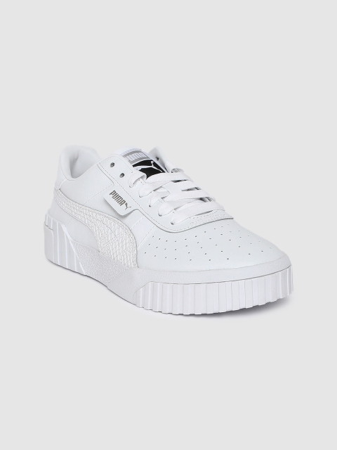 

Puma Women White Cali Snake Sneakers