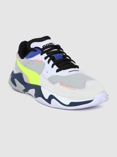 

Puma Unisex White Storm Stitching Sneakers