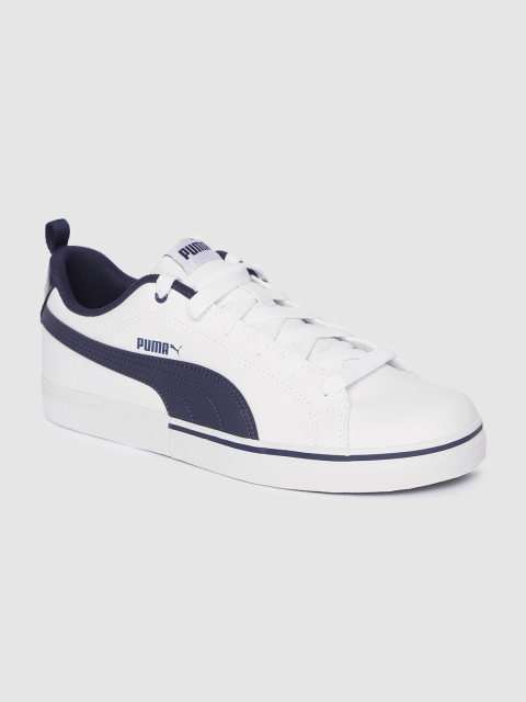 

Puma Unisex White Break Point Vulc Sneakers