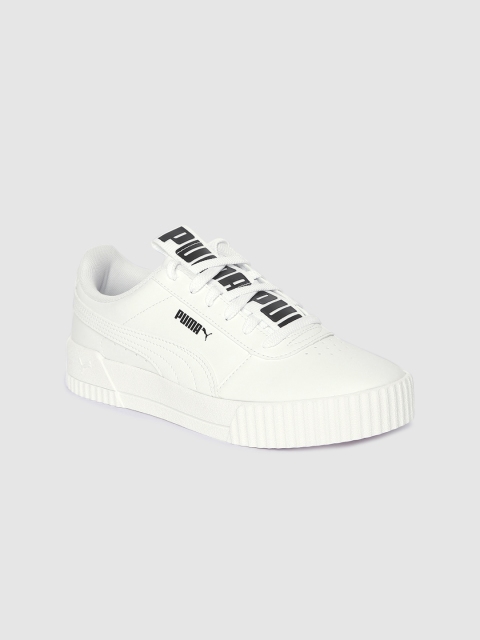 

Puma Women White Carina Bold Sneakers