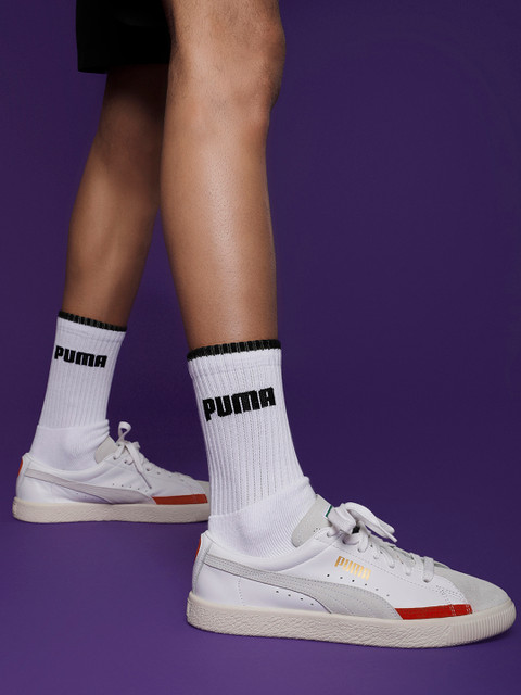 

Puma Unisex White Basket 90680 L Casual Shoes