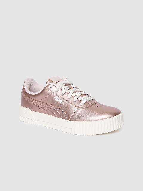 

Puma Women Rose Gold Carina Sneakers