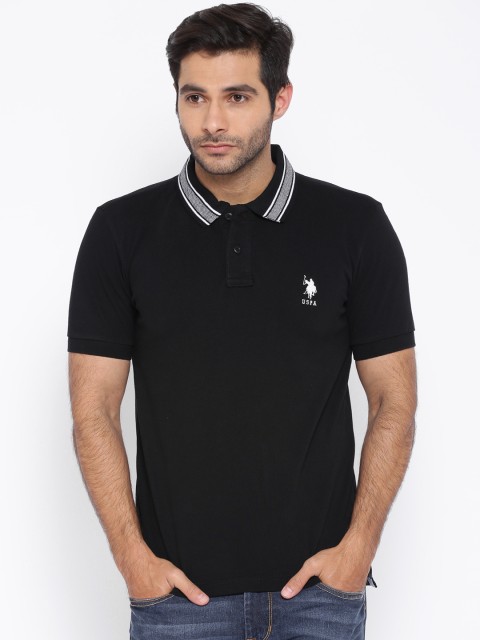 

U.S. Polo Assn. Black Polo T-shirt