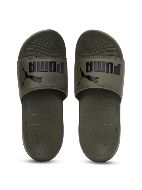 

Puma Unisex Brown Printed Sliders