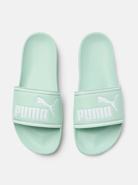 

Puma Unisex Green Printed Leadcat FTR Sliders