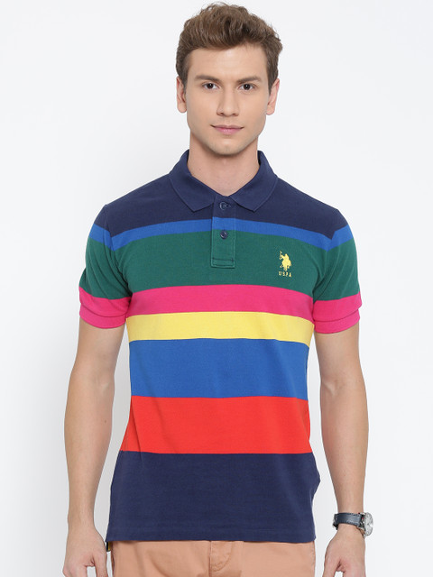 

U.S. Polo Assn. Multicoloured Striped Polo T-shirt, Multi