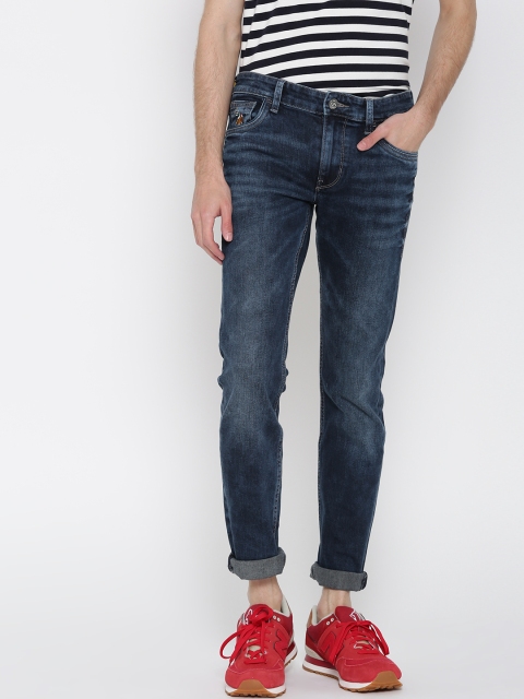 

U.S. Polo Assn. Denim Co. Men Blue Mid-Rise Clean Look Stretchable Jeans