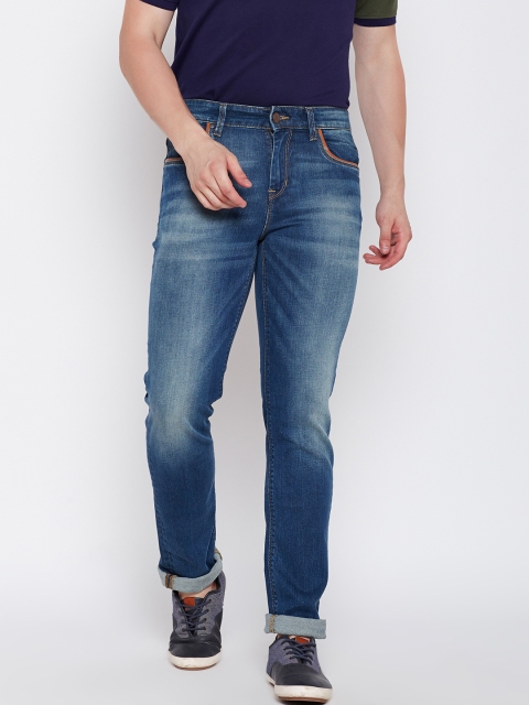 

U.S. Polo Assn. Denim Co. Men Blue Slim Fit Mid-Rise Clean Look Stretchable Jeans