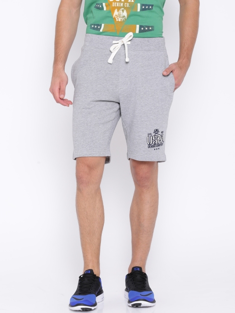 

U.S. Polo Assn. Grey Melange Shorts