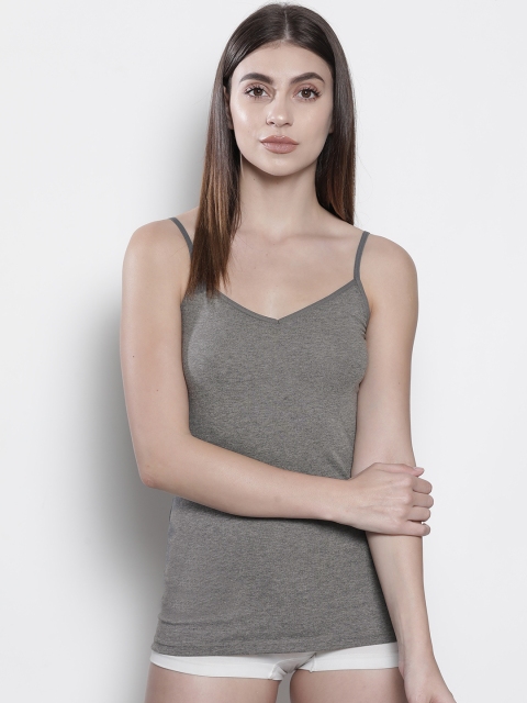 

Marks & Spencer Women Charcoal Grey Solid Camisole
