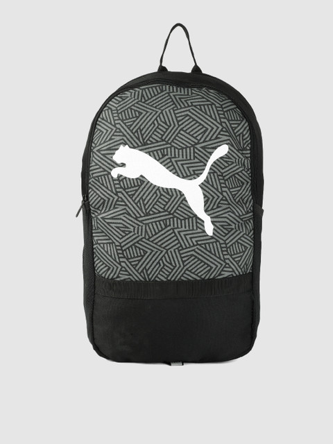 

Puma Unisex Black & Grey Brand Logo Beta Backpack