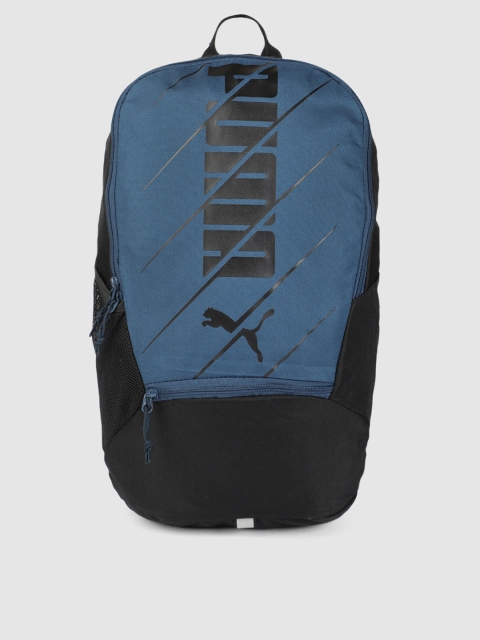 

Puma Unisex Blue & Black ftblPLAY Printed Backpack