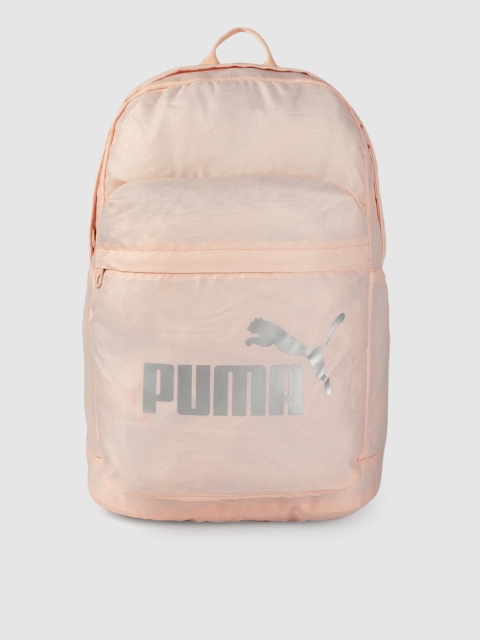 

Puma Unisex Peach-Coloured Brand Logo Classic Backpack
