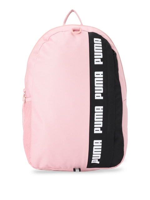 

Puma Unisex Pink Brand Logo Backpack