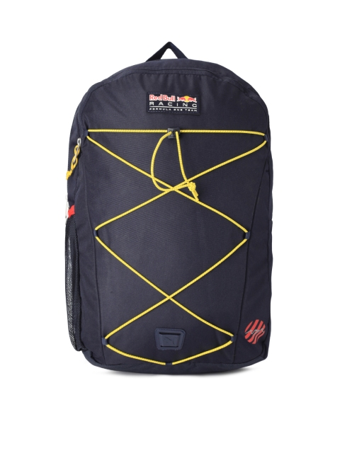 

Puma Unisex Navy Blue & Yellow RBR LS WorldHood BP Backpack