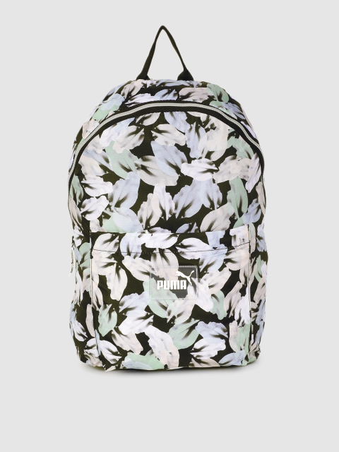 

Puma Women Black & White Graphic Core Seasonal Backpack