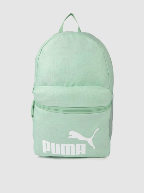 

Puma Unisex Green Brand Logo Printed Phase Backpack