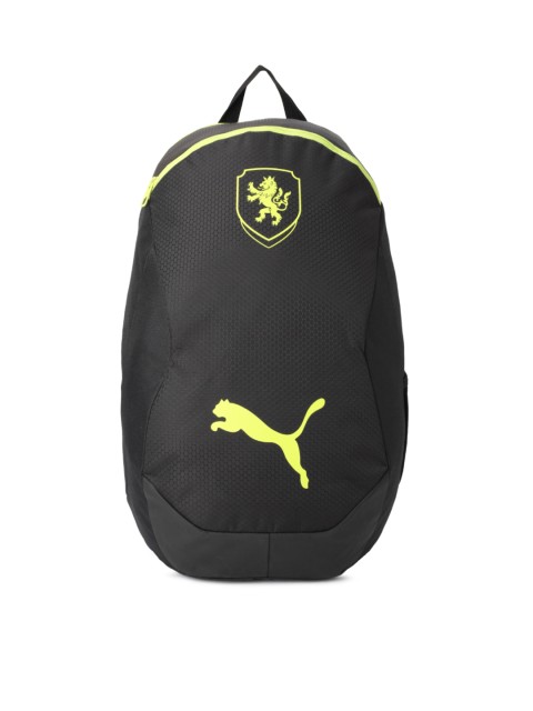 

Puma Unisex Lime Green & Black Brand Logo Backpack