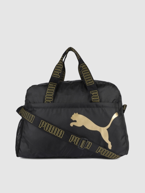 

Puma Women Black Printed ESS Duffle Bag