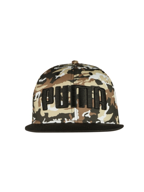 

Puma Unisex Black & Beige Camouflage Printed Flatbrim Snapback Cap