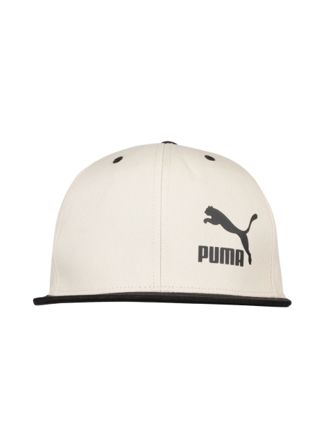 

Puma Unisex Off-White & Black Colourblocked Snapback Cap