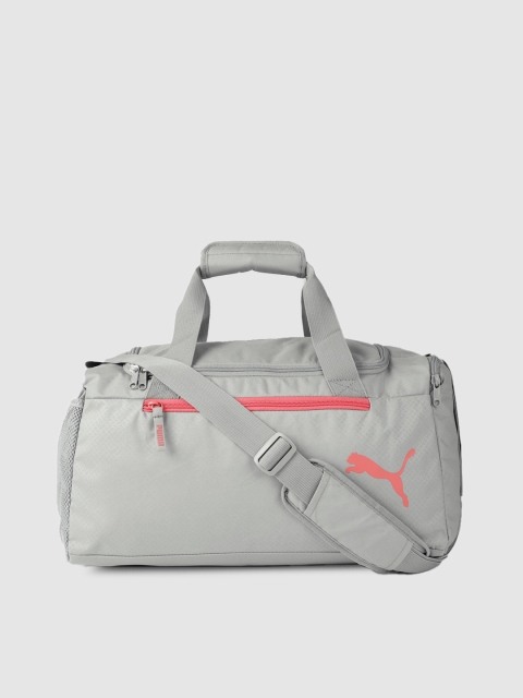 

Puma Unisex Grey Fundamentals Sports Duffel Bag