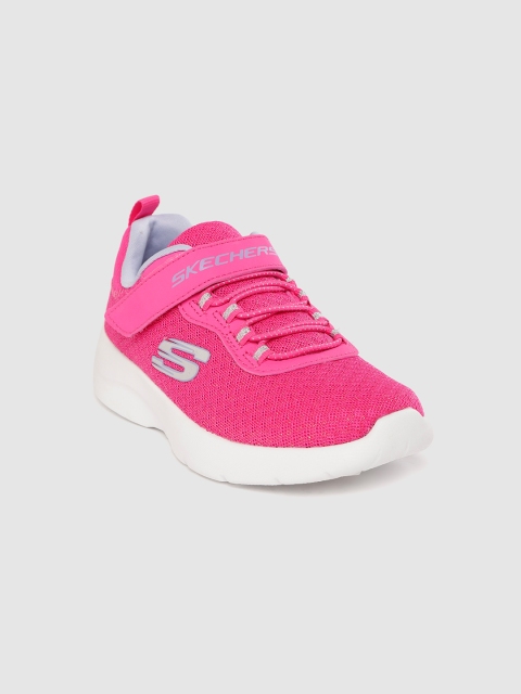 

Skechers Girls Pink Shimmer Dynamight 2.0 Tried N' True Running Shoes