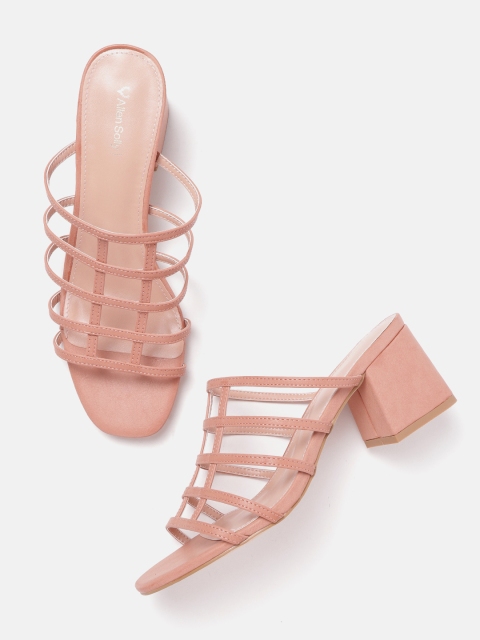 

Allen Solly Women Peach-Coloured Solid Heels