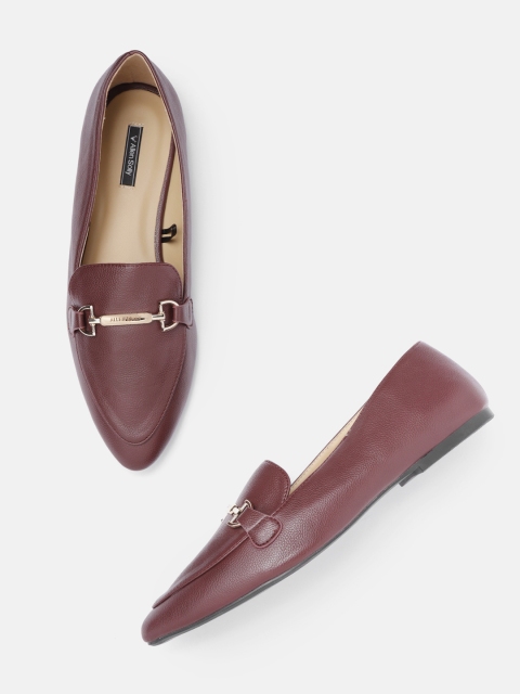 

Allen Solly Women Burgundy Horsebit Loafers