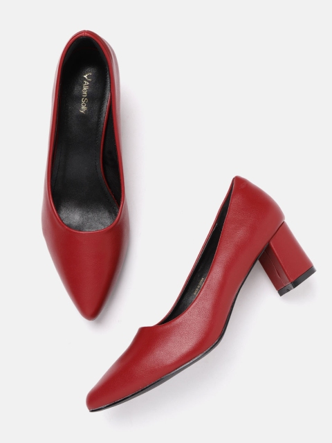 

Allen Solly Women Maroon Solid Formal Pumps