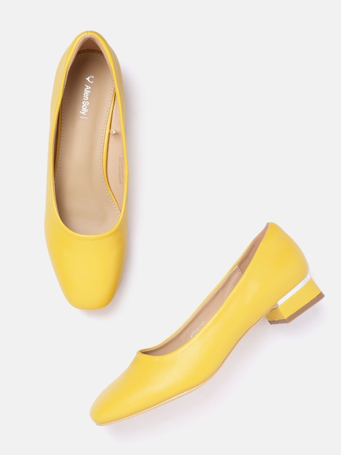 

Allen Solly Women Yellow Solid Ballerinas