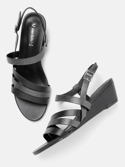 

Allen Solly Women Black Solid Wedges