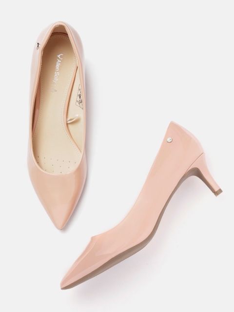 

Allen Solly Women Peach-Coloured Solid Pumps