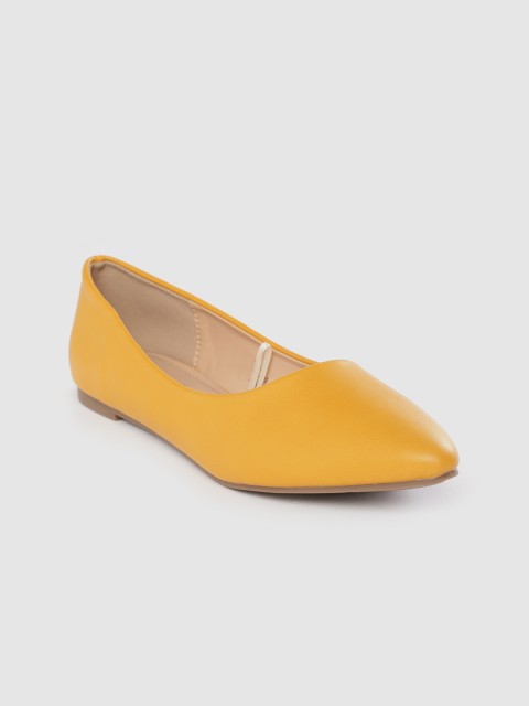 

Allen Solly Women Mustard Yellow Solid Ballerinas