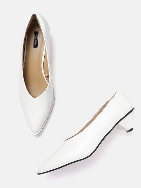 

Allen Solly Women White Solid Pumps