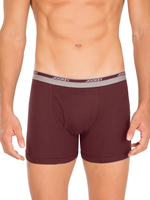 

Jockey Men Maroon Trunks 8035-0105