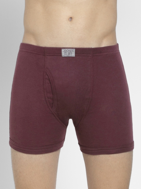 

Jockey Men Burgundy Solid Trunks 8008-0105-MWINE