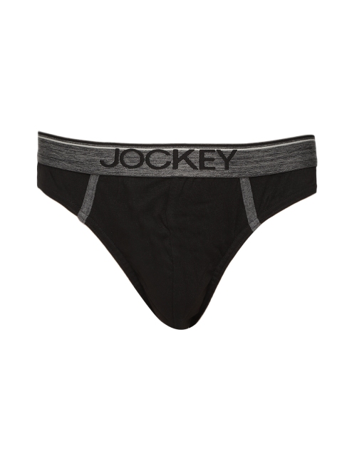 

Jockey Men Black Solid Briefs 8044-0105