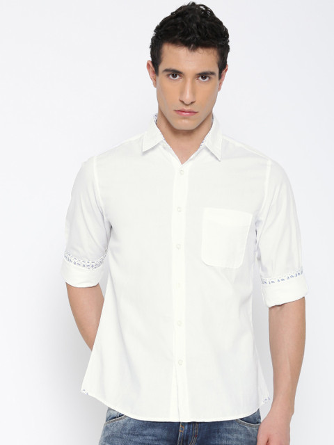 

Pepe Jeans White Semi Fit Casual Shirt