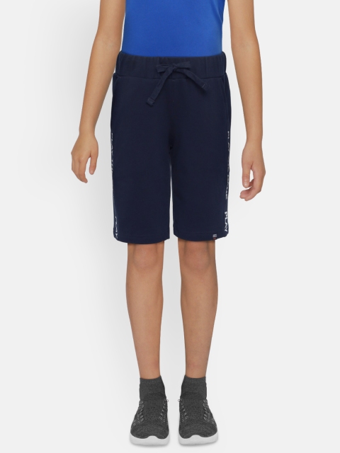 

Indian Terrain Boys Navy Blue Solid Regular Shorts