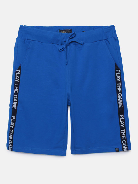 

Indian Terrain Boys Blue Solid Regular Fit Shorts