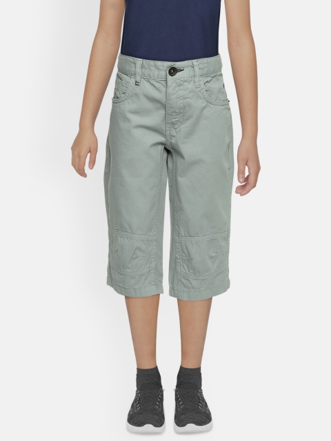 

Indian Terrain Boys Blue Solid Regular Shorts