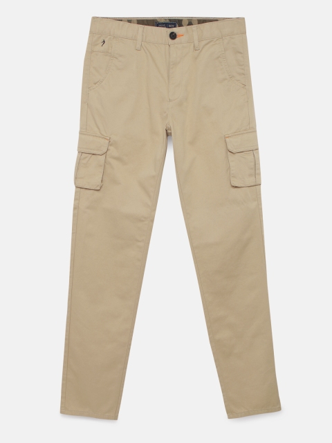 

Indian Terrain Boys Brown Regular Fit Solid Cargos