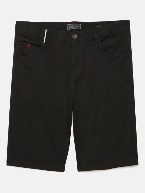 

Indian Terrain Boys Black Solid Regular Fit Regular Shorts